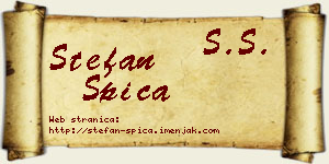 Stefan Špica vizit kartica